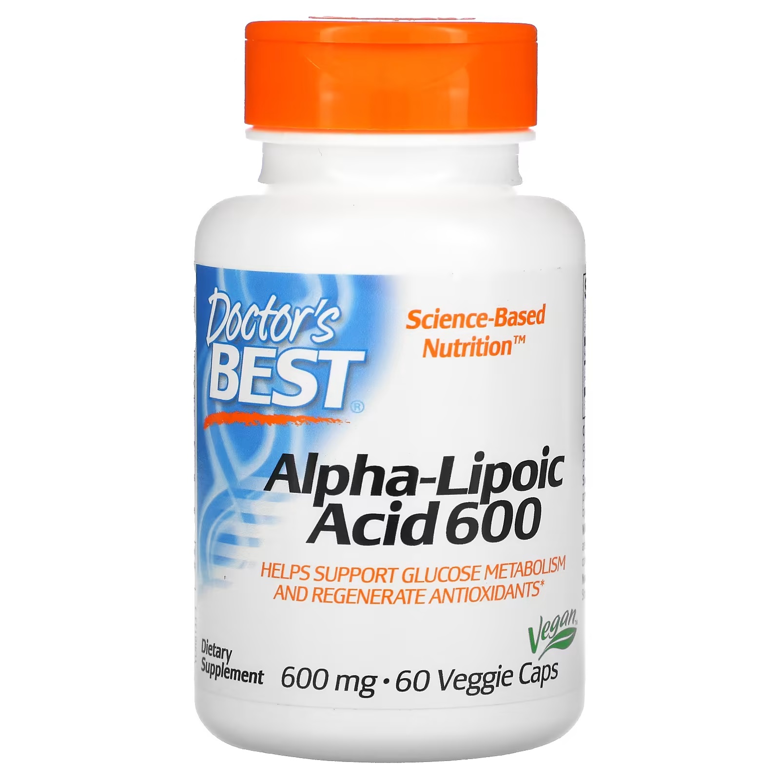Doctor's Best ALA Alpha-Lipoic Acid 600 mg 60 кап