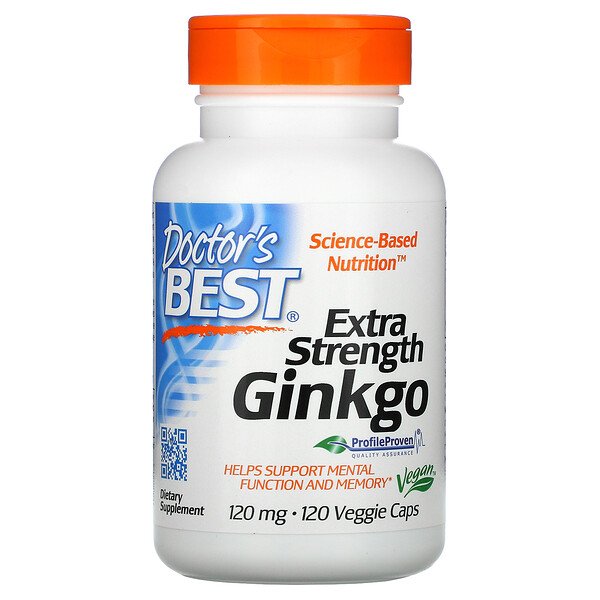 Doctor's Best EXTRA STRENGTH GINKGO 120 мг 120 кап