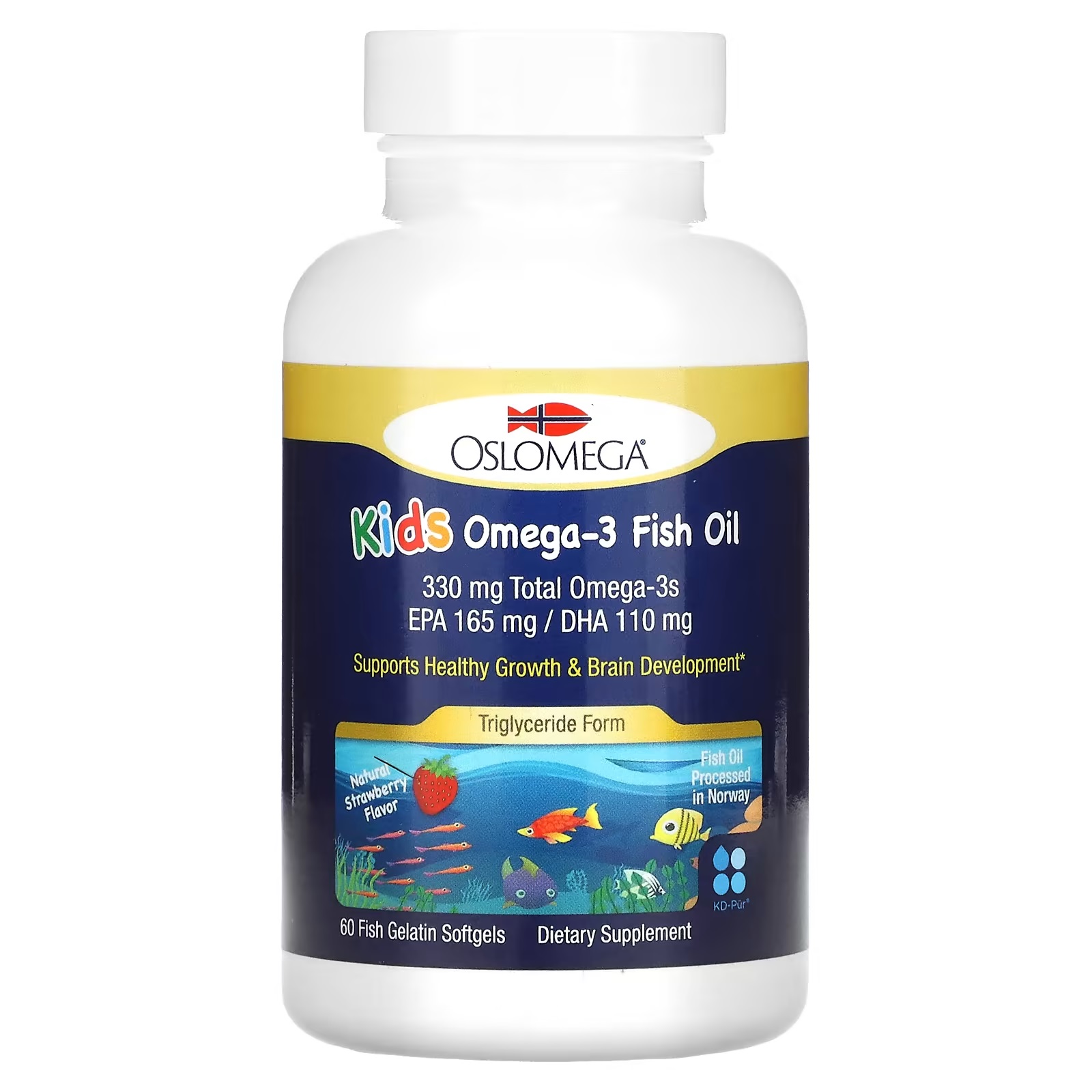 OSLOMEGA Kids Omega 3 Fish Oil 60 кап